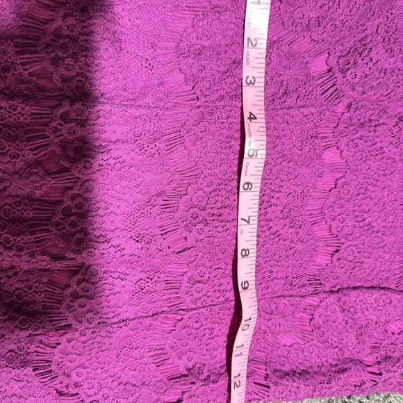 Free People Daydream Lace Minidress in magenta sexy open back dress NWT size S - Picture 5 of 6